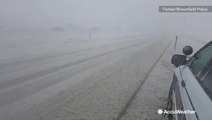 Watch and listen to howling winds make travel difficult on Interstate-25