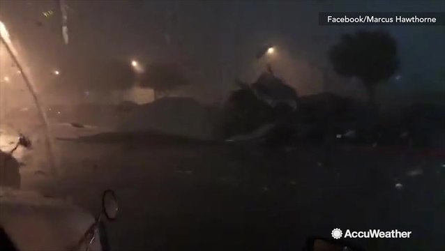 Shocking video of winds tearing roof of Amazon warehouse