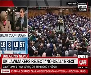 شاهد..التصويت لمنع خروج بريطانيا من الاتحاد الأوروبى بدون اتفاق