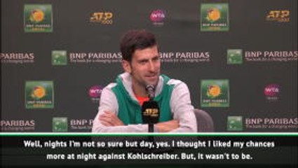 Kohlschreiber deserved to beat me - Djokovic