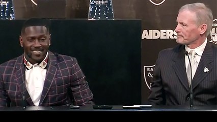 Mike Mayock introduces A.B. as an Oakland Raider