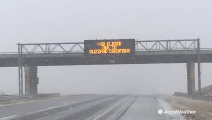 Interstate-80 closed due to blizzard conditions