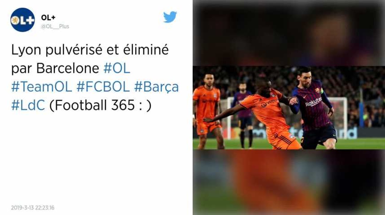 Ligue des champions. Largement dominé, l'OL est éliminé par le FC Barcelone