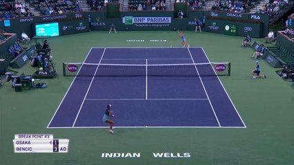 Indian Wells - En forme, Bencic corrige la reine Osaka