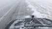 Vicious, howling winds from blizzard makes visibility near-impossible