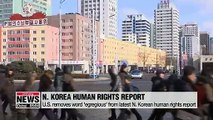 U.S. removes word 'egregious' from N. Korea human rights report