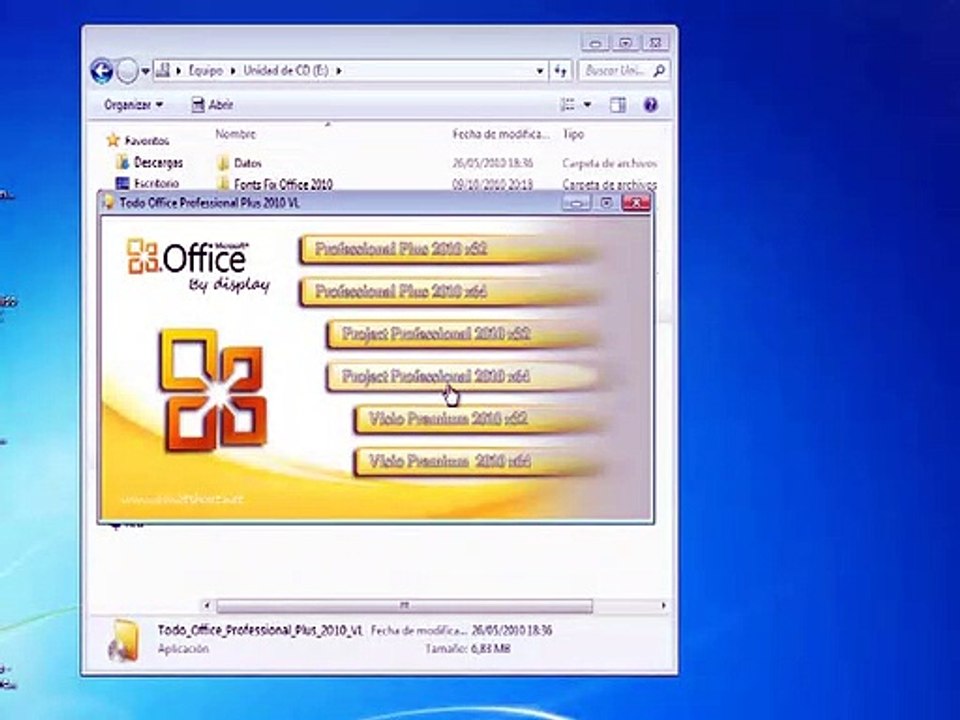 Office 2010 Full Español Con Activador 32 -64  Plus