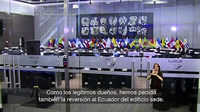 Ecuador se retira de Unasur y busca recuperar sede del organismo