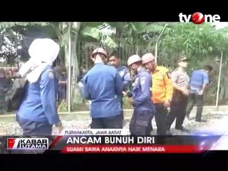 Istri Minta Cerai, Suami Bawa Anak Naik ke Menara