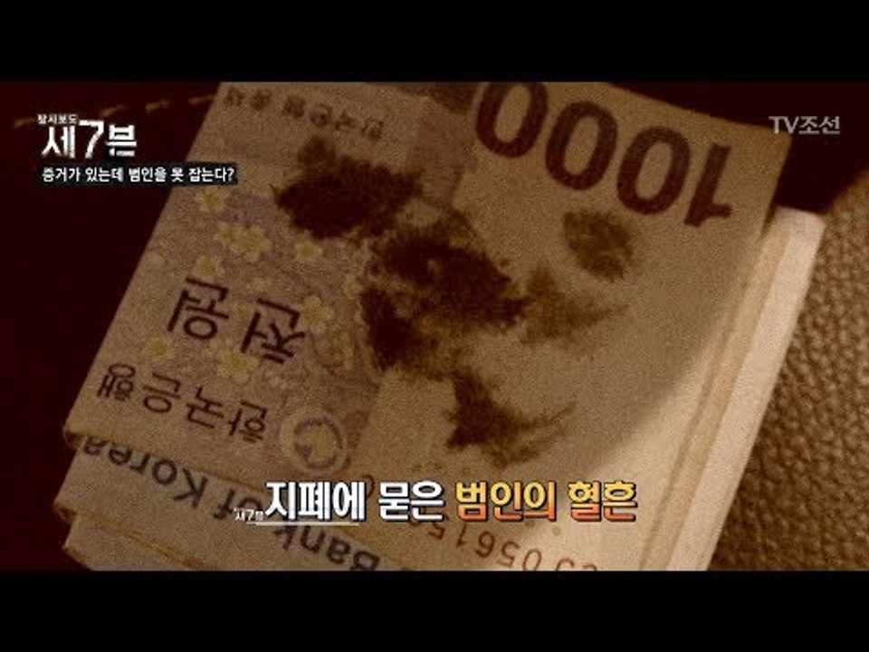 지폐에 묻은 범인의 혈흔?! 사건현장의 유일한 증거? [탐사보도 세븐 46회] 201...