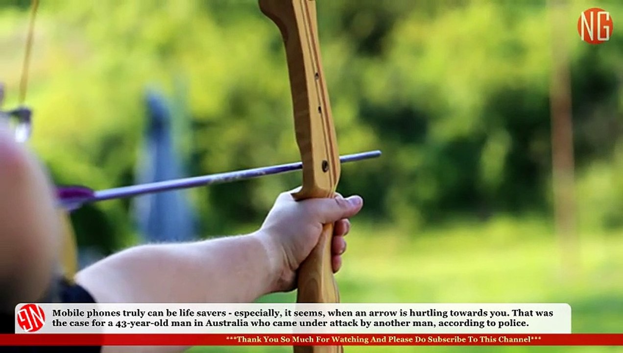 Arrow Pierces Phone Missing The Owner Escaping Death