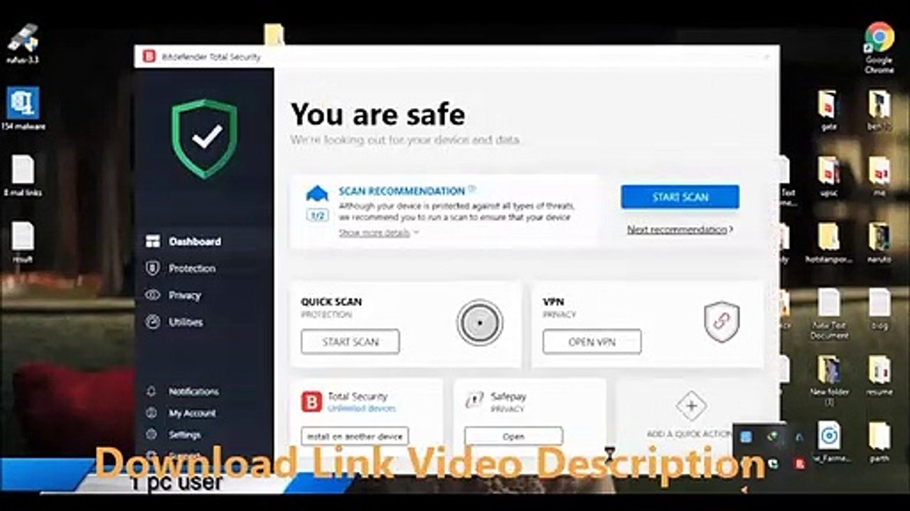 Bitdefender Total Security 2019 v23.0.19.85 Serial Key