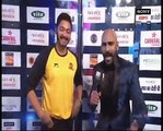 PWL 3 Day 9_ Actor Shreyas Talpade mimics during match Veer Marathas VS Mumbai Marathi