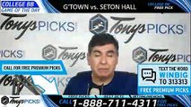 Georgetown vs. Seton Hall 3/14/2019 Picks Predictions