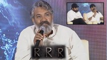 #RRRPressMeet : SS Rajamouli About Ram Charan And Jr.NTR Roles | | DVV Danayya | Filmibeat Telugu