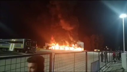Incendio en las instalaciones de MotoE