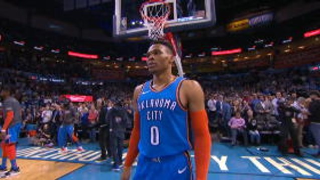 Story of the day - Westbrook shakes off controversy to lead Thunder past Nets