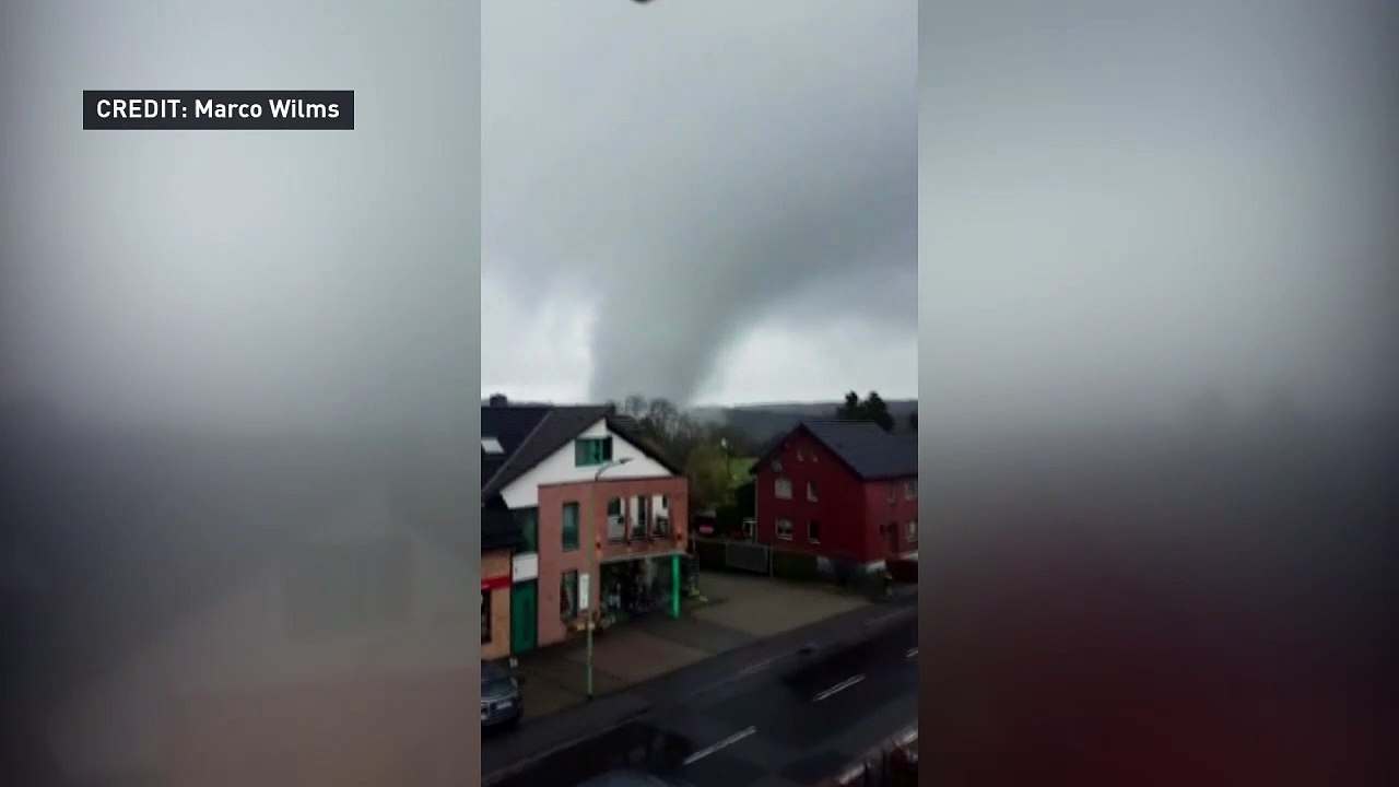 Tornado hits small town in Germany