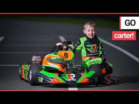 'Britain's youngest racing driver' - the fearless four-year-old who drives 40mph go karts! | SWNS TV