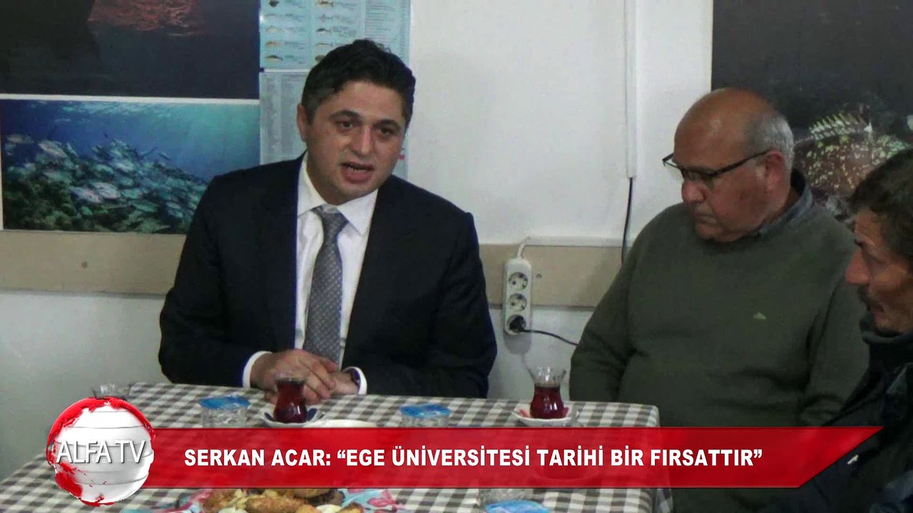 ALİAĞA BELEDİYE BAŞKANI SERKAN ACAR: “EGE ÜNİVERSİTESİ TARİHİ BİR FIRSATTIR”