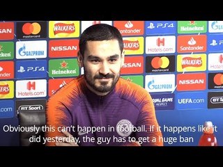 Ilkay Gundogan - 'Fan Attacks On Players Cannot Continue'
