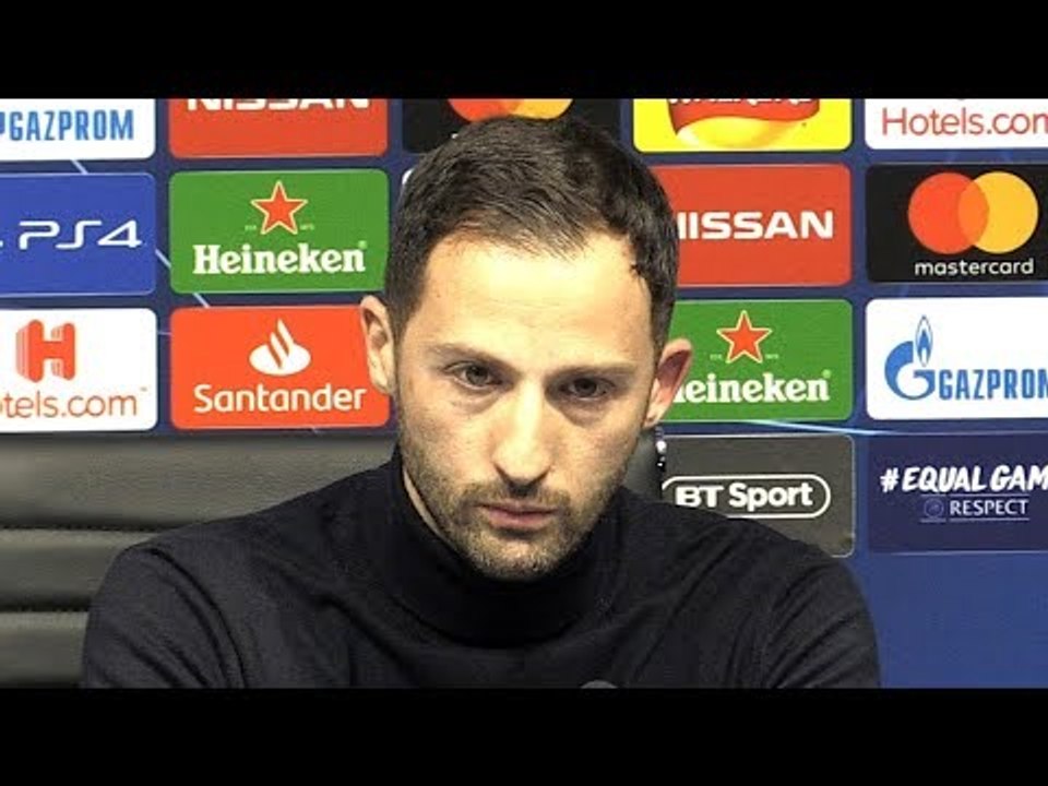 Man City 7-0 Schalke (Agg 10-2) - Domenico Tedesco Post Match Press Conference - Champions League