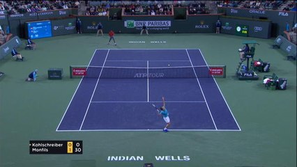 Indian Wells - « La Monf » n’a fait qu’une bouchée de Kohlschreiber