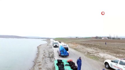 Aracıyla baraj gölüne uçan şahsı JÖAK timleri buldu