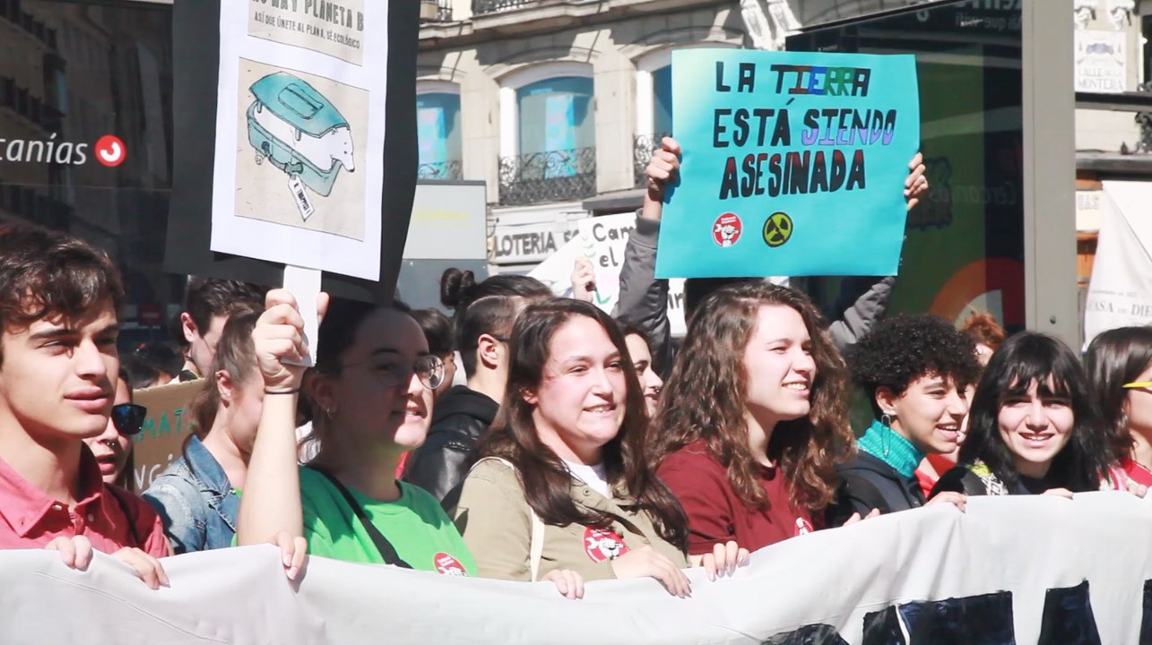 15M: La Huelga ecologista de los estudiantes