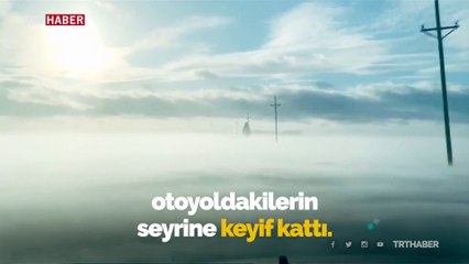 ABD'de kar fırtınası ilginç görüntüler oluşturdu