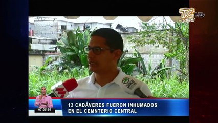 12 cadáveres fueron inhumados en el cementerio central de Santo Domingo de los Tsáchillas