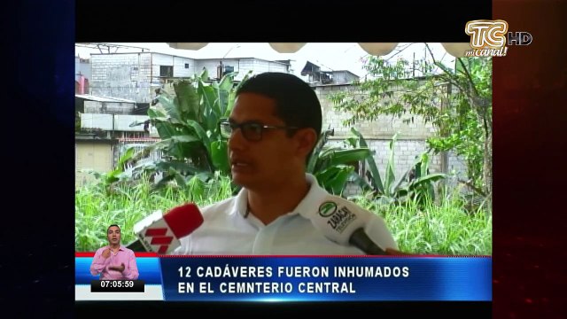 12 cadáveres fueron inhumados en el cementerio central de Santo Domingo de los Tsáchillas