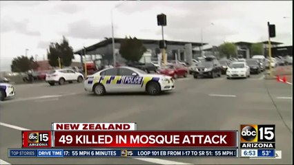 49 killed in mosque attack in New Zealand