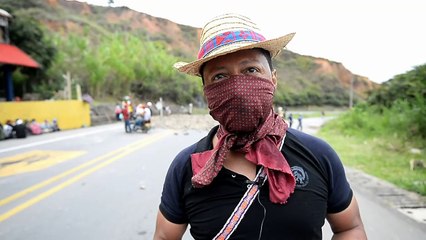 Protesta indígena en Colombia bloquea importante vía terrestre
