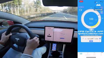 TESLA MODEL 3 PERFORMANCE 0-247km/h ACCELERATION & TOP SPEED by AutoTopNL