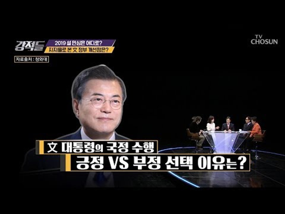 文 대통령의 국정 수행 긍정vs부정 선택의 이유는? [강적들] 266회 20190202