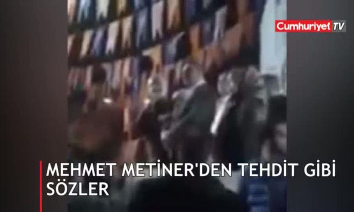 Mehmet Metiner'den tehdit gibi sözler