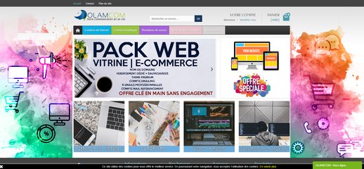 Création site Vitrine & E-commerce clé en main sans engagement - packweb.olamcom.com