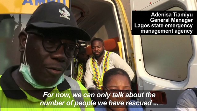 Dozens missing after building collapses in Lagos