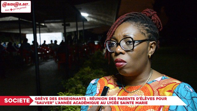 Grève des enseignants : Les parents d’élèves du Lycée Sainte Marie de Cocody réclament la reprise effective des cours