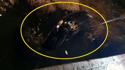 [영상] 물에 빠진 벤츠...보험금 노린 자작극 / YTN