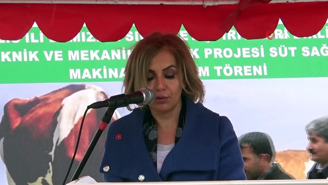 Üreticilere süt sağım makinesi dağıtıldı