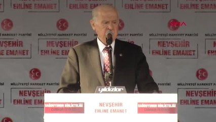 Nevşehir-Mhp Lideri Bahçeli Nevşehir'de Konuştu