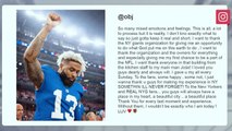 OBJ delivers heartfelt farewell to Giants, fans on Instagram