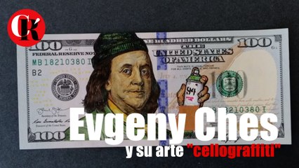 Evgeny Ches y su arte 'cellograffiti'