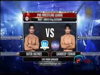Pro Wrestling League 2015_ Nitin Vs Sandeep Tomar -16th Dec_ Haryana Hammers- Be