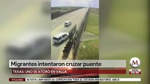 Migrantes intentaron cruzar puente fronterizo en Texas