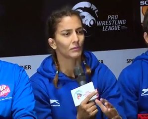 PWL 3 Day 11: UP Dangal briefing the media after the victory against Veer Marathas