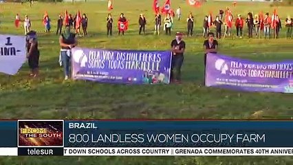 Women From Brazil's MST Have Occupied a Farm Owned by Joao De Deus