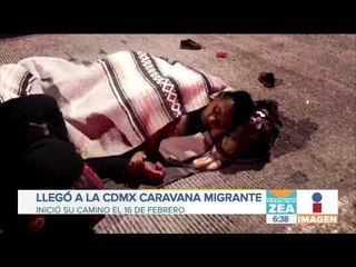 Download Video: Llega a la CDMX otra Caravana de migrantes centroamericanos | Noticias con Francisco Zea